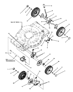Group, Wheel, 3pt Hoc, Fwd, Deere, Ca Diagram and Parts List for 7800644-LP7800644-NJS26 2010 Briggs and Stratton Lawn Mower